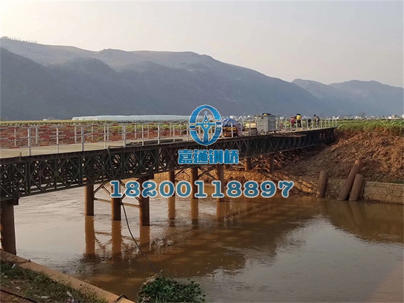 云南紅河州彌蒙鐵路竹園界51米長(zhǎng)、6米寬鋼橋